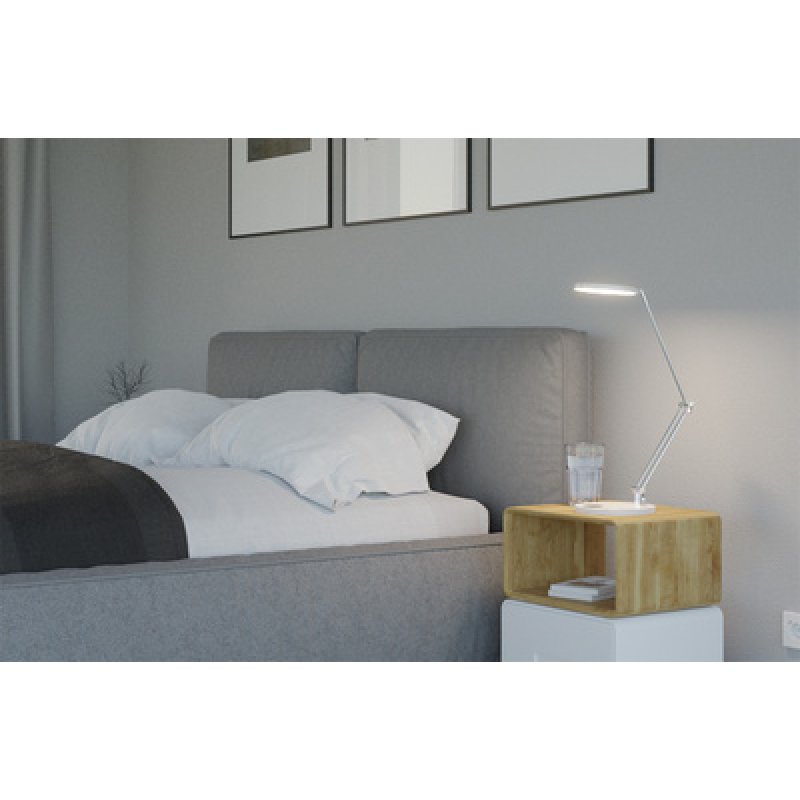 Hansa Lampe de bureau LED "Spark", socle, blanc