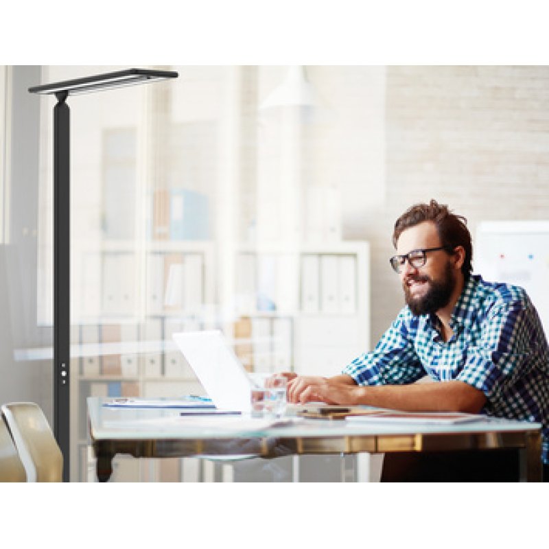 Hansa Lampadaire à LED "Larimar", hauteur: 1.997 mm, blanc