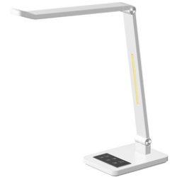 Hansa Lampe de bureau à LED Tide, pied, blanc