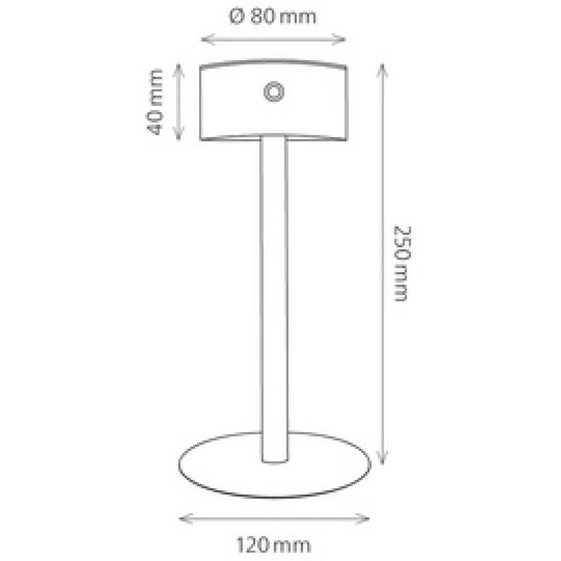 Hansa Lampe de bureau à LED rechargeable Flare ombre, blanc