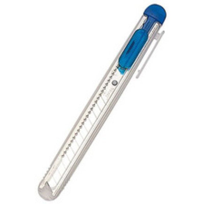NT Cutter iA-120P, boîtier en plastique, bleu-transparent