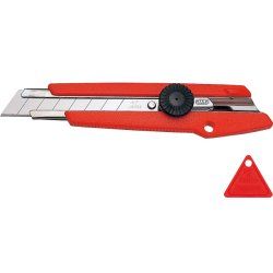 NT Cutter L-500P, boîtier en plastique, 18 mm, rouge