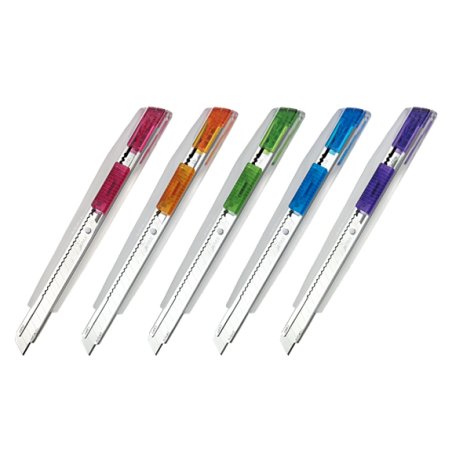 NT Cutter iA-300RP Bleu, Vert, Orange, Violet, Rouge, Transparent Couteau à lame universelle