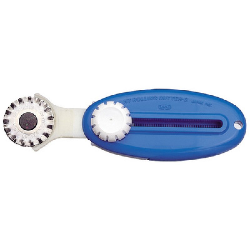 NT Cutter WA-2P, boîtier plastique, pour coupe ondulée, bleu