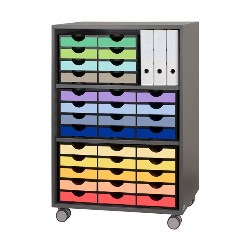 Styro 268-405.35 bac de rangement de bureau Polystyrène Bleu