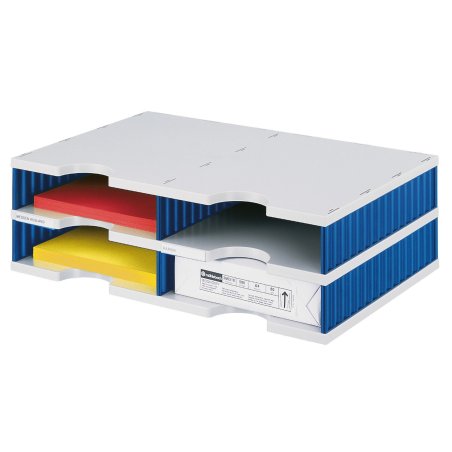 Styro styrodoc duo file storage box Polystyrol Blue, Grey