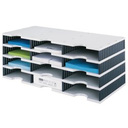 styro Module de base styrodoc trio, 12 compartiments,