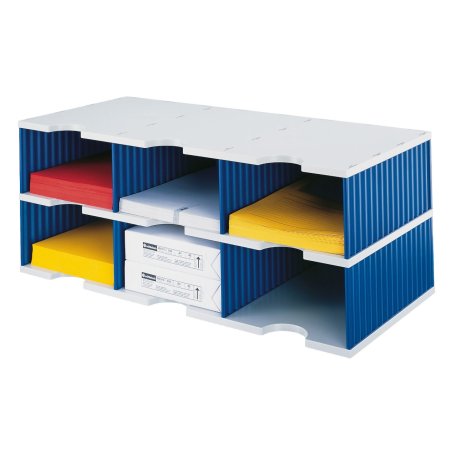 Styro styrodoc trio file storage box Polystyrol Blue, Grey