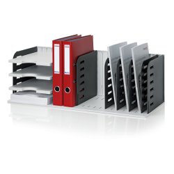 Styro 282-03407.98 module de classement de bureau Polystyrol Noir, Gris