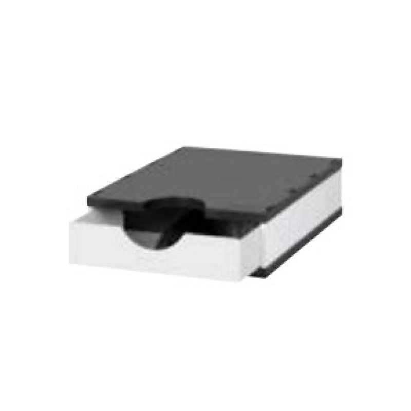 Styro 268-0101.0905S bac de rangement de bureau Polystyrène Noir, Blanc