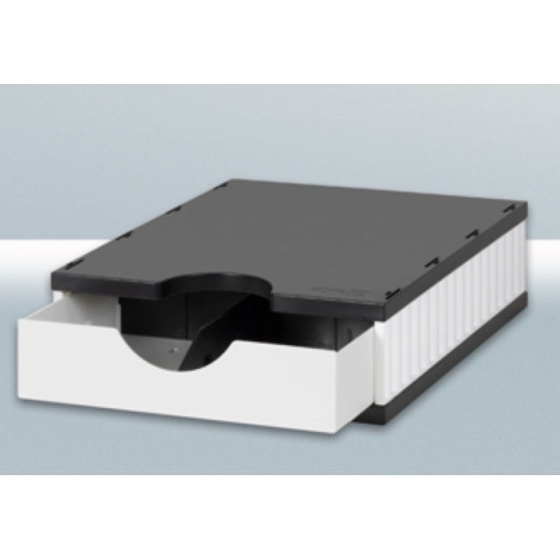 Styro 268-0101.0905S bac de rangement de bureau Polystyrène Noir, Blanc