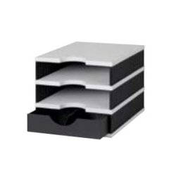 Styro 268-0103.9895S desk tray/organizer Polystyrene Black, Grey