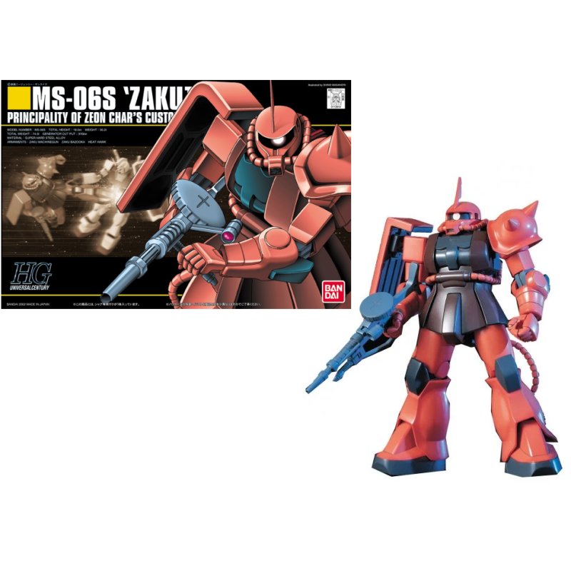 GUNDAM - HGUC 1/144 MS-06S Zaku II Mobile Suit - Model Kit