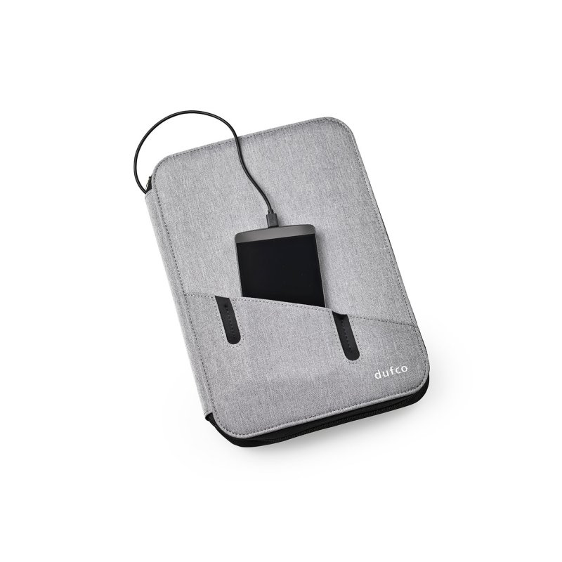 dufco Conférencier avec Powerbank, A5, bleu jeans