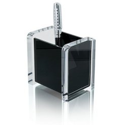 WEDO Pot à crayons "acrylique exclusif", transparent/noir