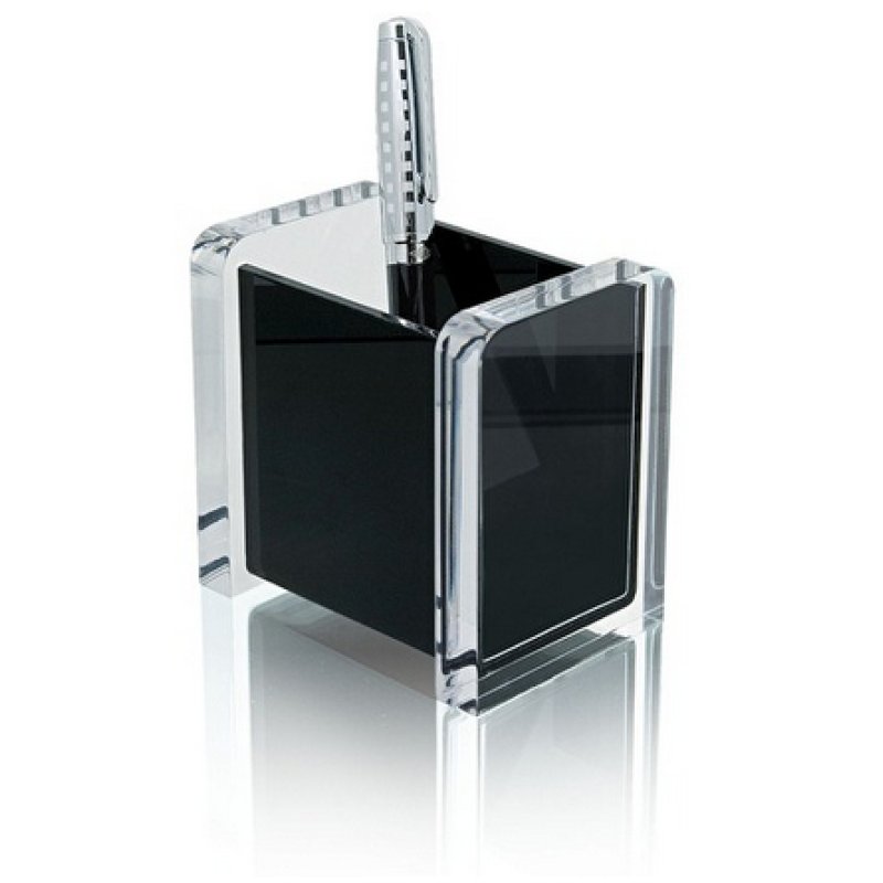 Wedo 60 4001 pen/pencil holder Acrylic Black, Transparent