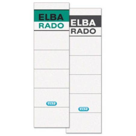 ELBA Etiquette pour dos de classeur Rado Brillant, blanc