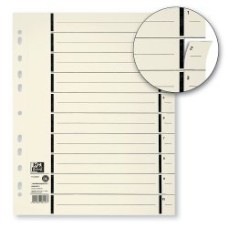 Oxford Intercalaires avec perforation, format A4 extra large