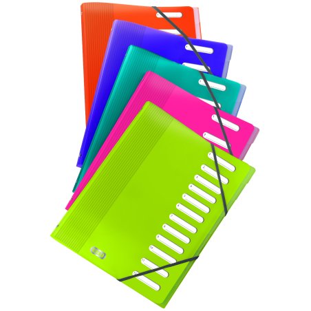 Elba 400006531 folder Polypropylene (PP) Blue, Green, Orange, Pink, Turquoise A4