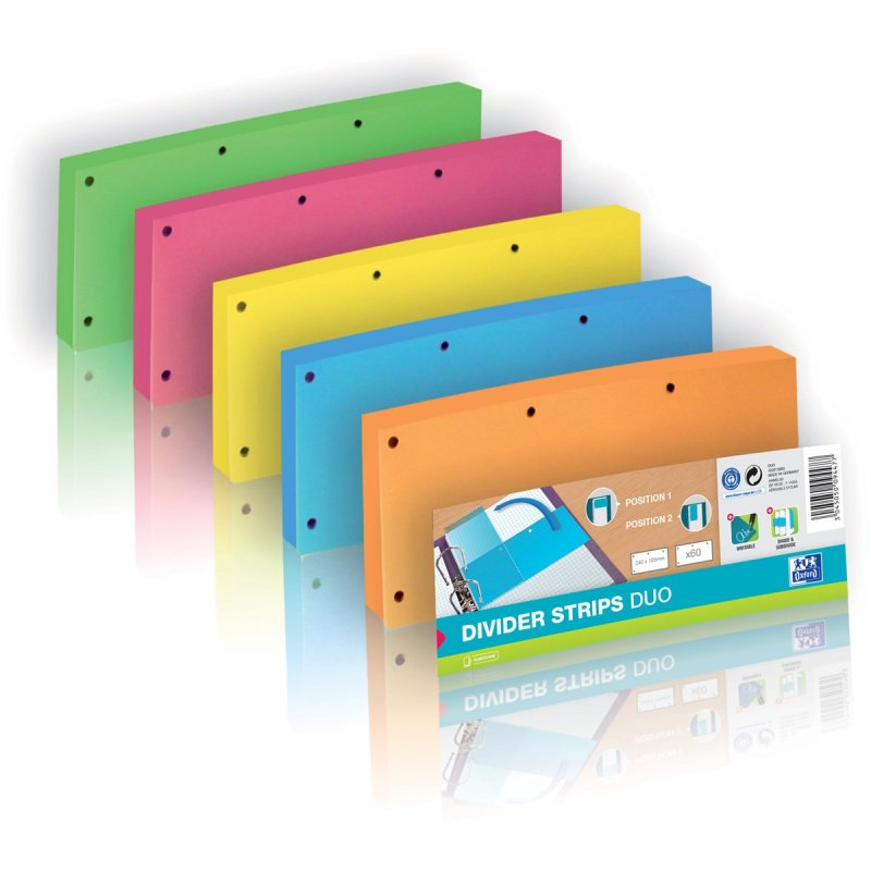 Oxford 400013889 divider Cardboard Blue 60 pc(s)