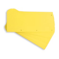 Oxford Intercalaires Duo, en carton, 240 x 105 mm, jaune