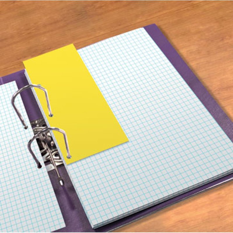 Oxford Intercalaires Duo, en carton, 240 x 105 mm, jaune