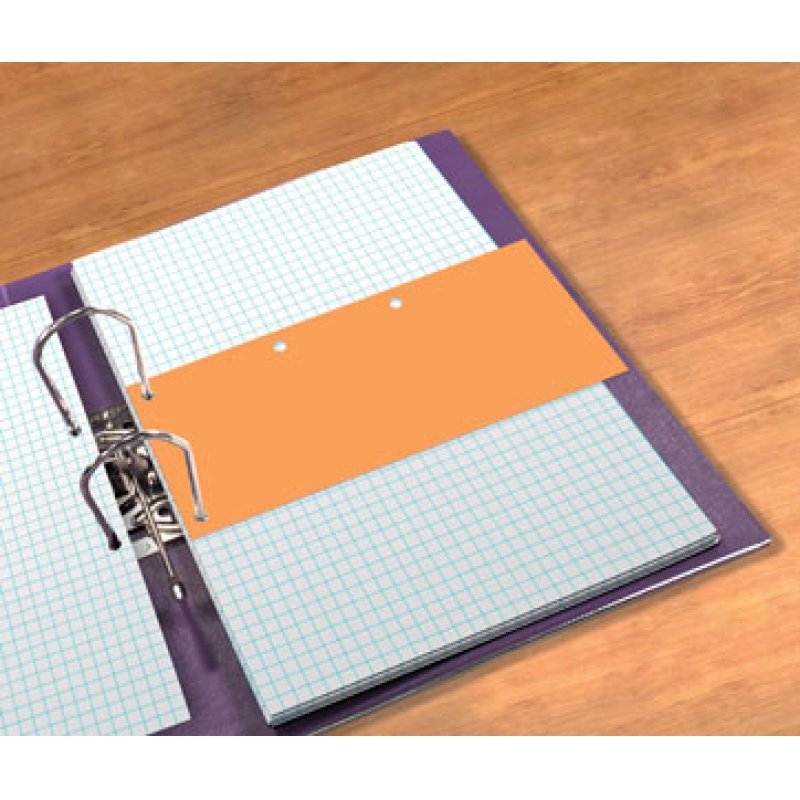 Oxford Intercalaires Duo, en carton, 240 x 105 mm, orange