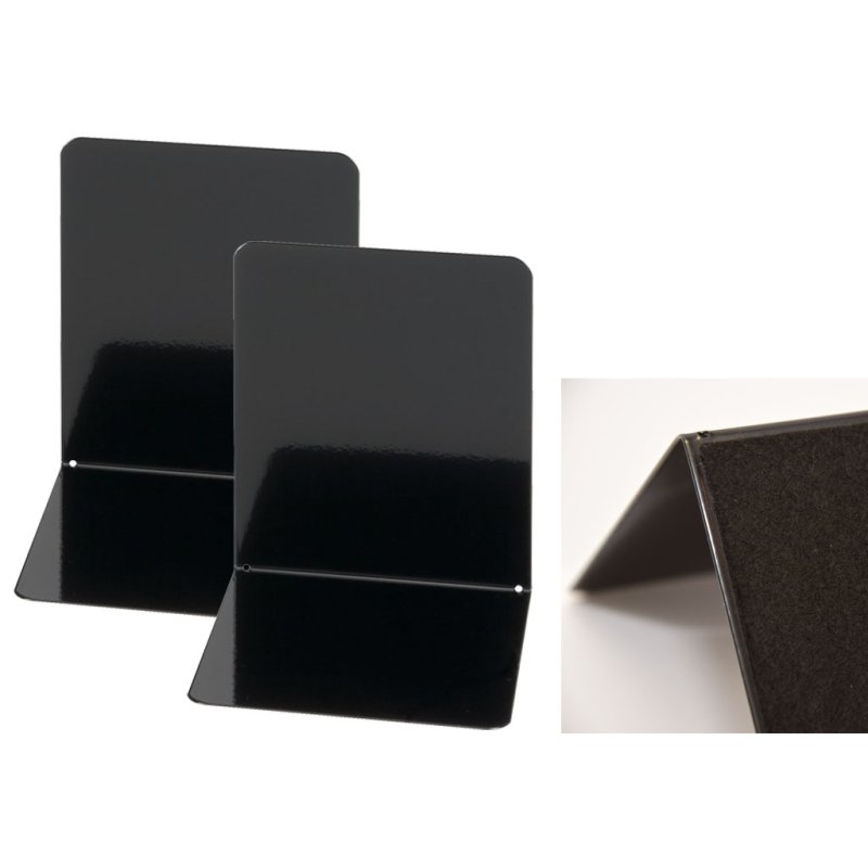 MAUL Serre-livres avec protection des surfaces, noir