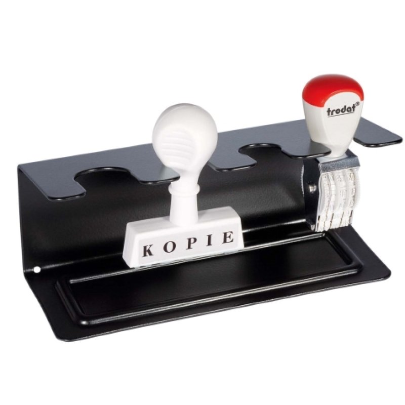 WEDO Porte-timbres, pour 4 timbres, droit, noir