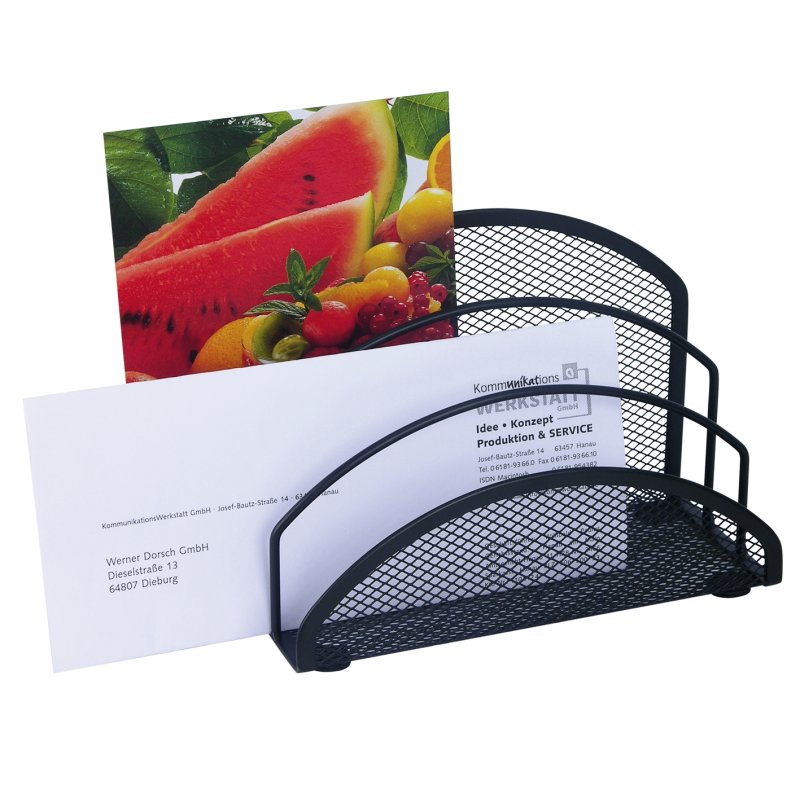 Wedo 65 301 bac de rangement de bureau Métal Noir