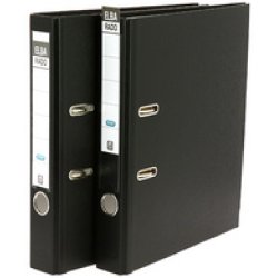 ELBA Classeur rado brillant, 50 mm, pack de 5, noir