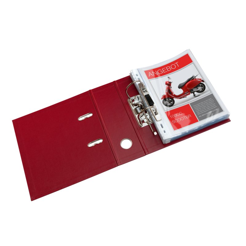 Oxford Pochettes perforées, A5, PP, 0,06 mm, transparent