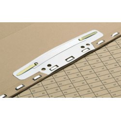 ELBA reliure à lamelles pour archivage, en PVC, blanc