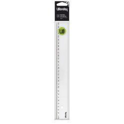 Wonday FTE300062 ruler Desk ruler 300 mm Plastic Transparent