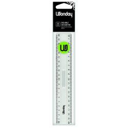 Wonday FTE220062 ruler Desk ruler 200 mm Plastic Transparent