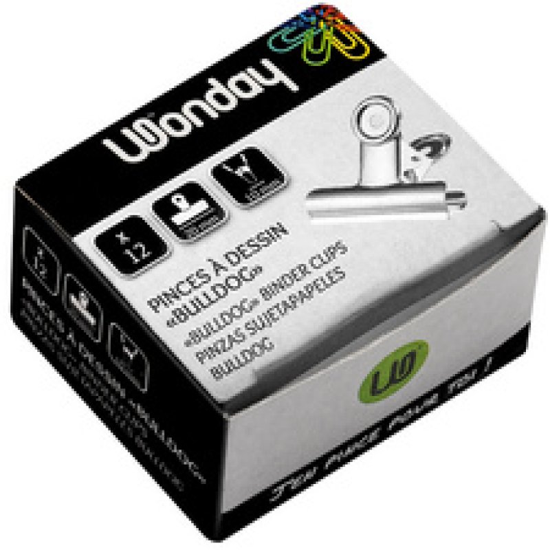 Wonday Pince à papier "bulldog", métal, 30 mm