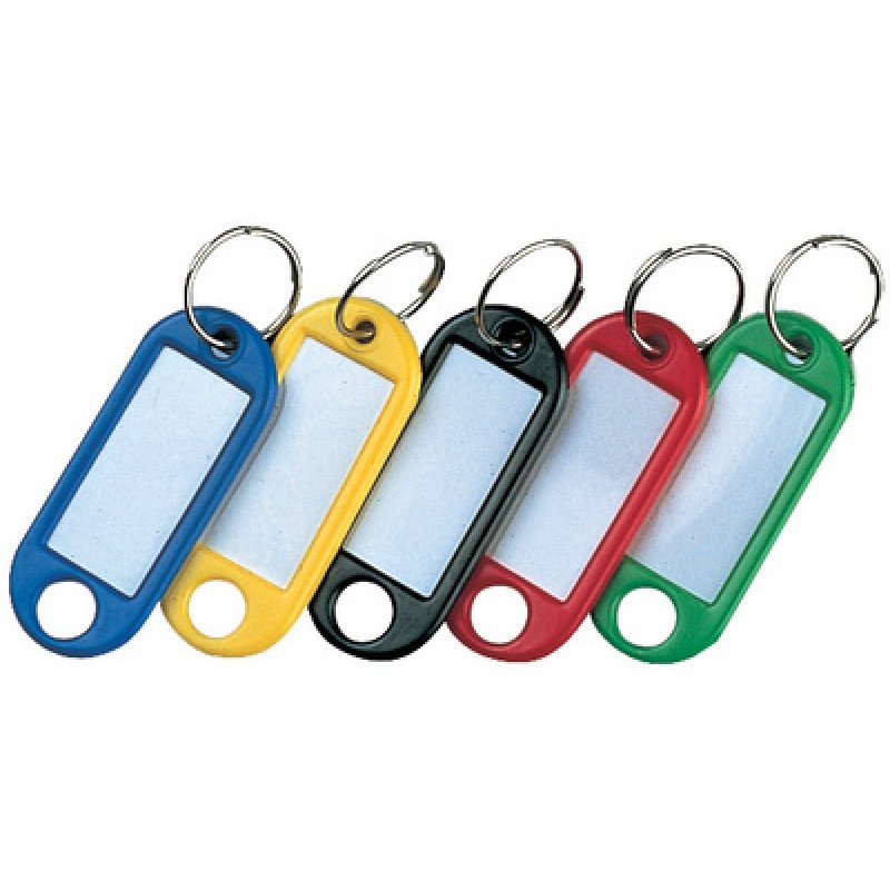 RESKAL Porte-clés avec anneau, diamètre: 14 mm, assorti