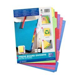 Oxford 100204975 divider Cardboard Assorted colours 6 pc(s)