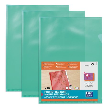 Oxford 100206724 fichier Polyvinyl chloride (PVC) Vert A4