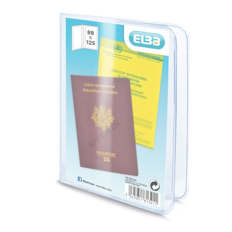 Elba 100 202 651 passport cover Transparent PVC