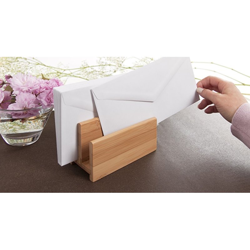 WEDO Trieur à courrier, en bambou, 2 compartiments