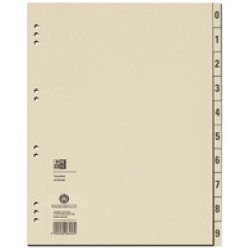 Oxford Intercalaires, 240 x 300 mm, imprimé 2 faces, chamois