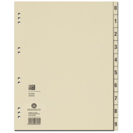 Oxford Intercalaires, 240 x 300 mm, imprimé 2 faces, chamois