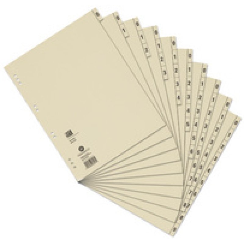 Oxford Intercalaires, 240 x 300 mm, imprimé 2 faces, chamois