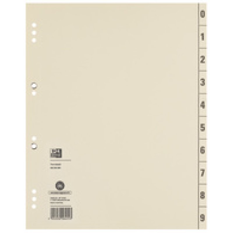 Oxford Intercalaires, 240 x 300 mm, imprimé 2 faces, chamois
