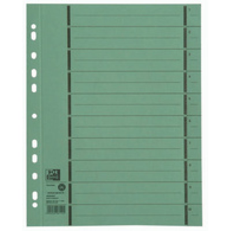 Oxford Intercalaire avec perforation, A4 extra large, bleu