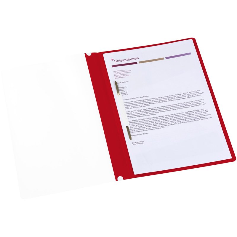 Oxford 400152404 fichier Polypropylène (PP) Rouge, Transparent A4