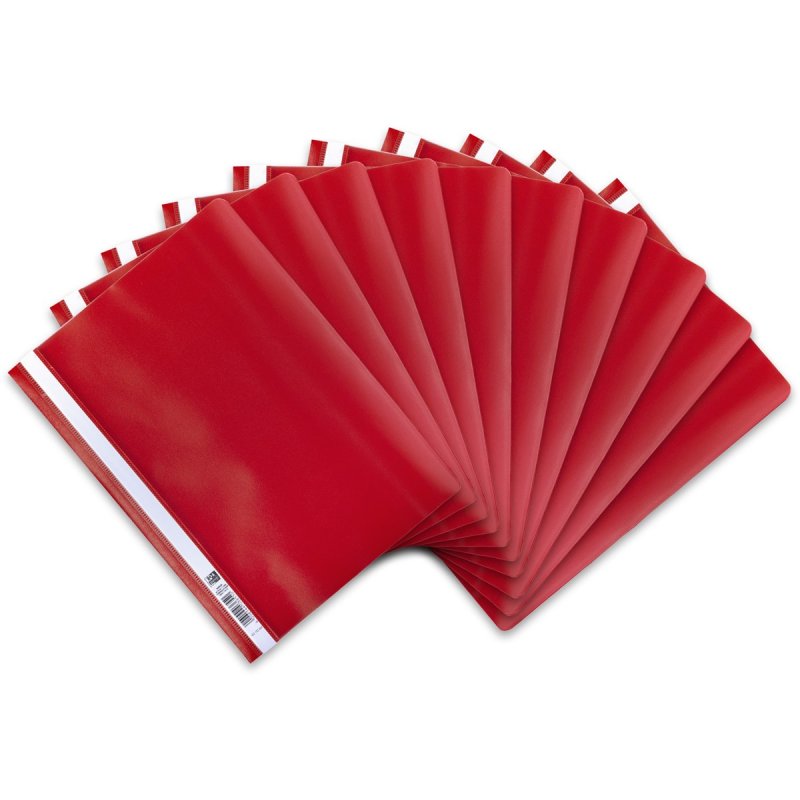 Oxford Chemise à lamelle, A4, PP, rouge