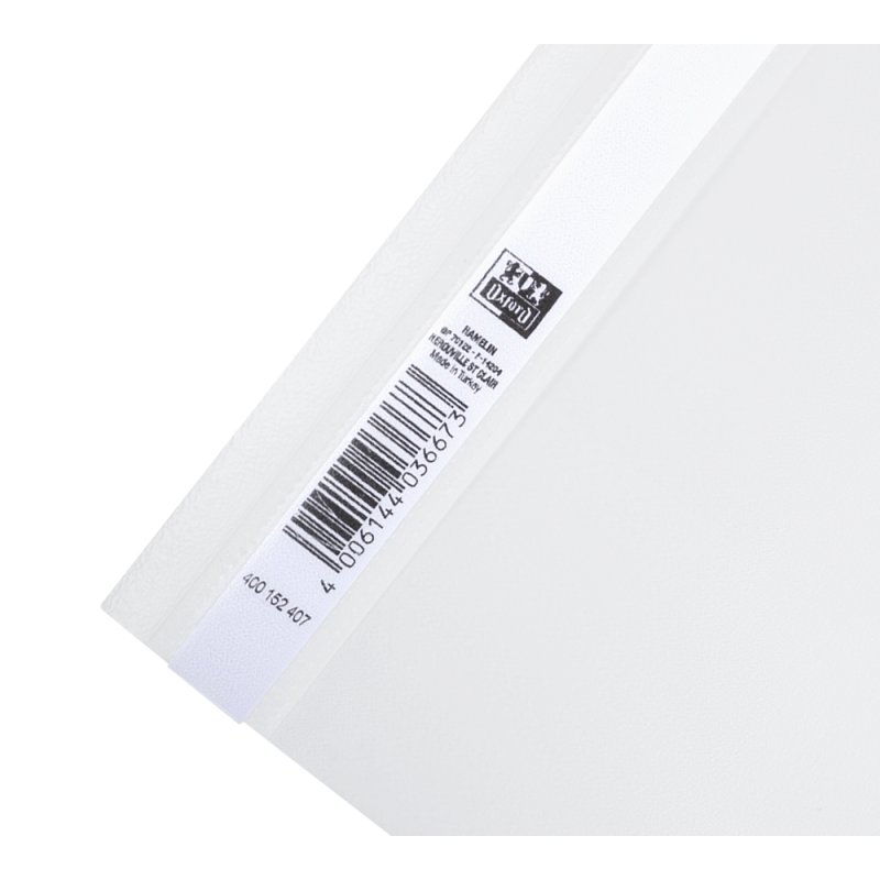 Oxford Chemise à lamelle, A4, PP, blanc