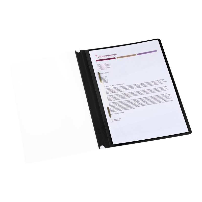 Oxford 400152408 folder Polypropylene (PP) Black, Transparent A4